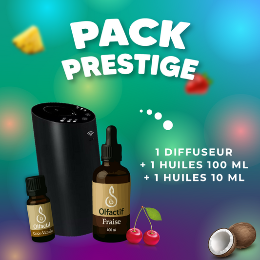 Pack Prestige — Diffuseur Voiture + 3 Huiles Essentielles | Olfactif