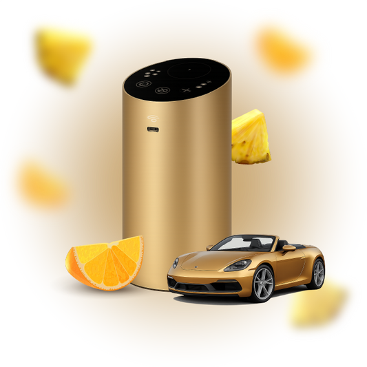 Diffuseur Huile Essentielle Voiture Or — Olfactif Gold
